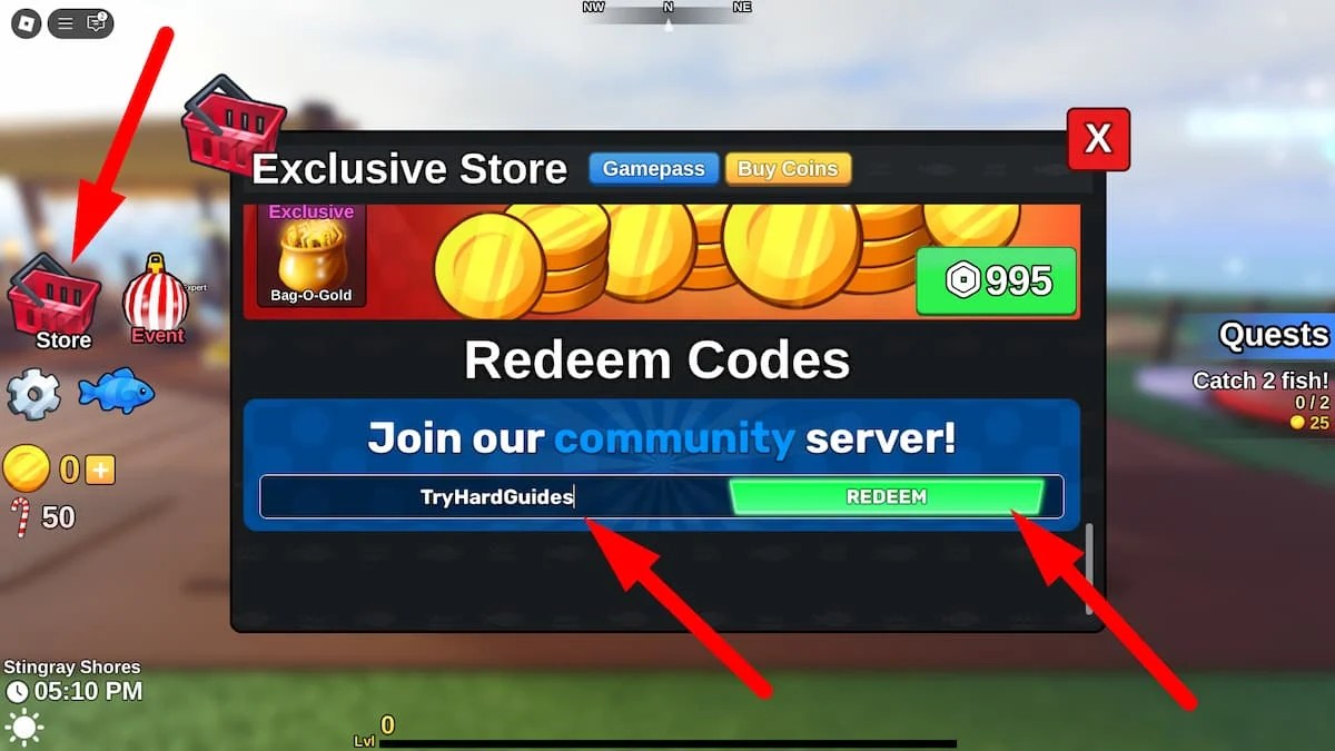 How To Redeem Codes In Fish It Roblox