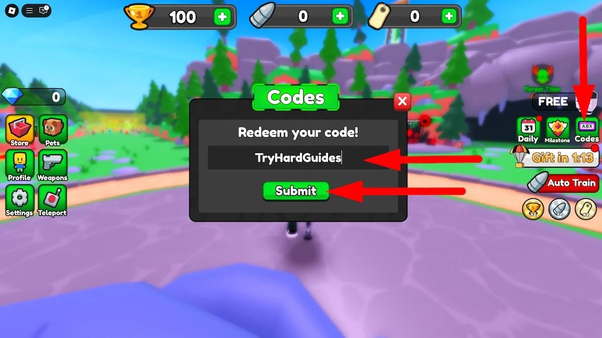 How To Redeem Codes In Army Simulator Roblox