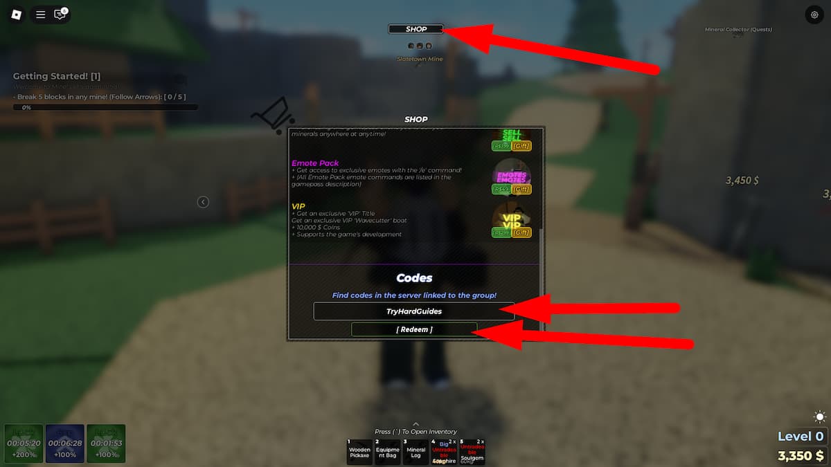 How To Redeem Codes In Mine Roblox