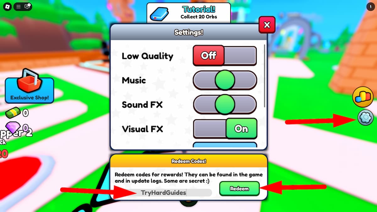 How To Redeem Codes In Orb Factory Roblox