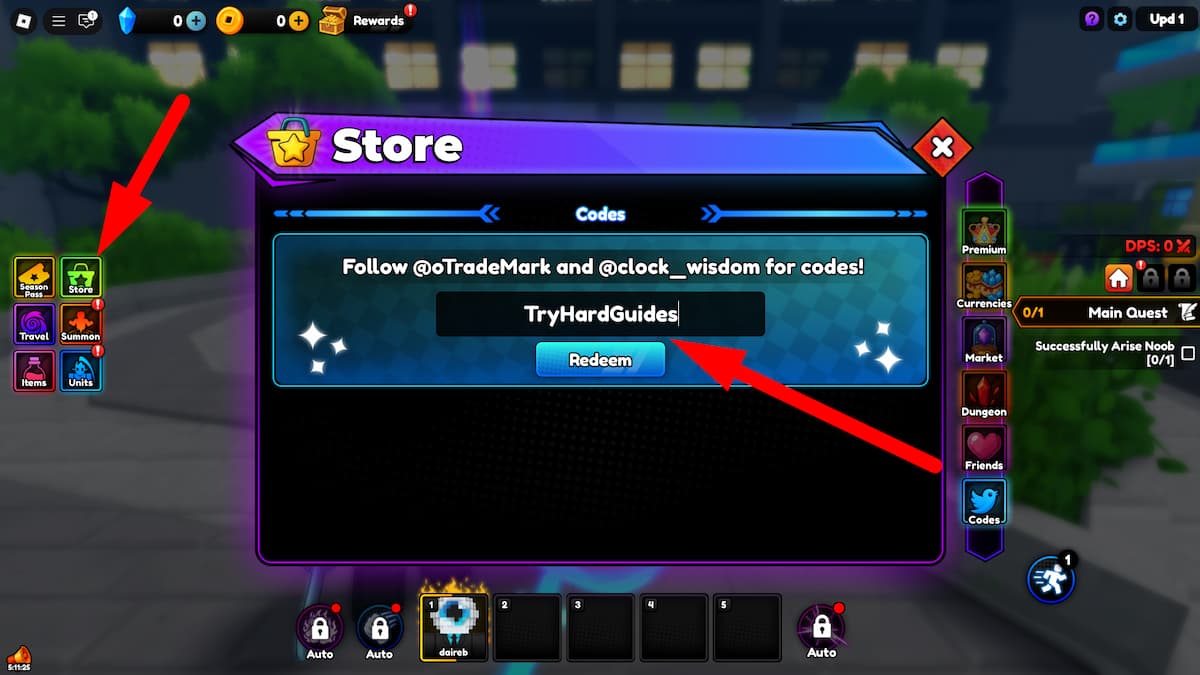 How To Redeem Codes In Anime Rising Roblox