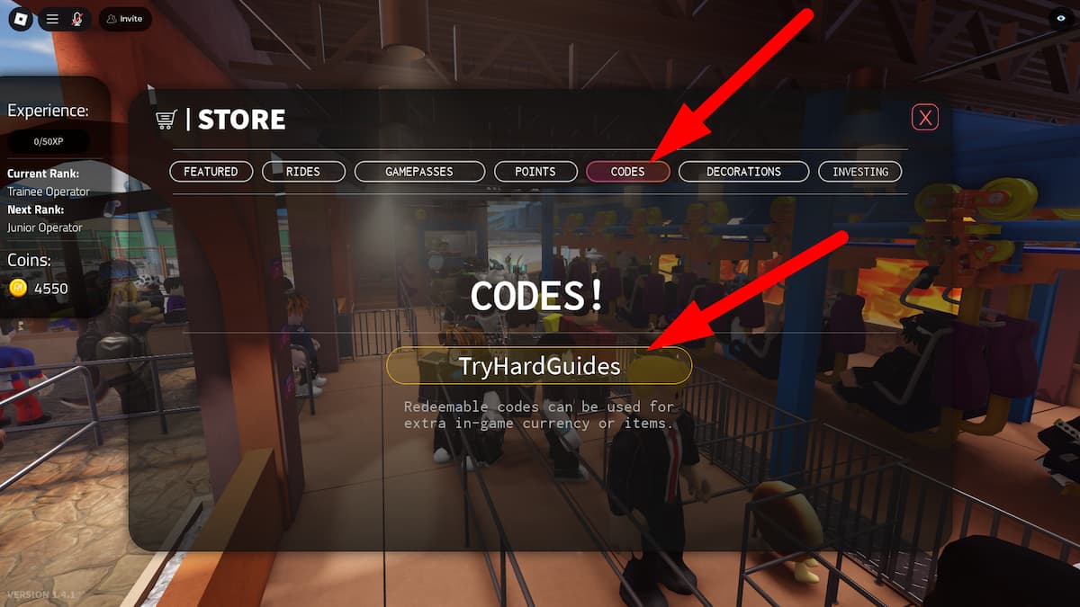 How To Redeem Codes In Coaster Operator Roblox