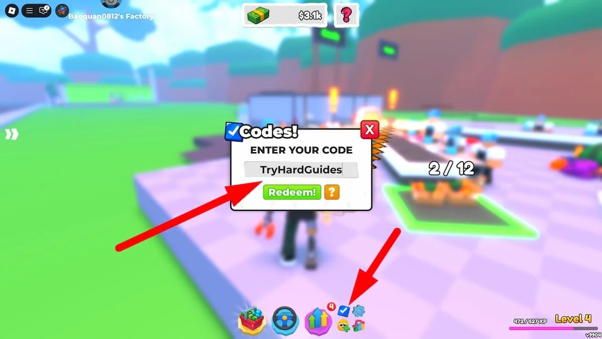 How To Redeem Codes In Milkshake Factory Tycoon Roblox
