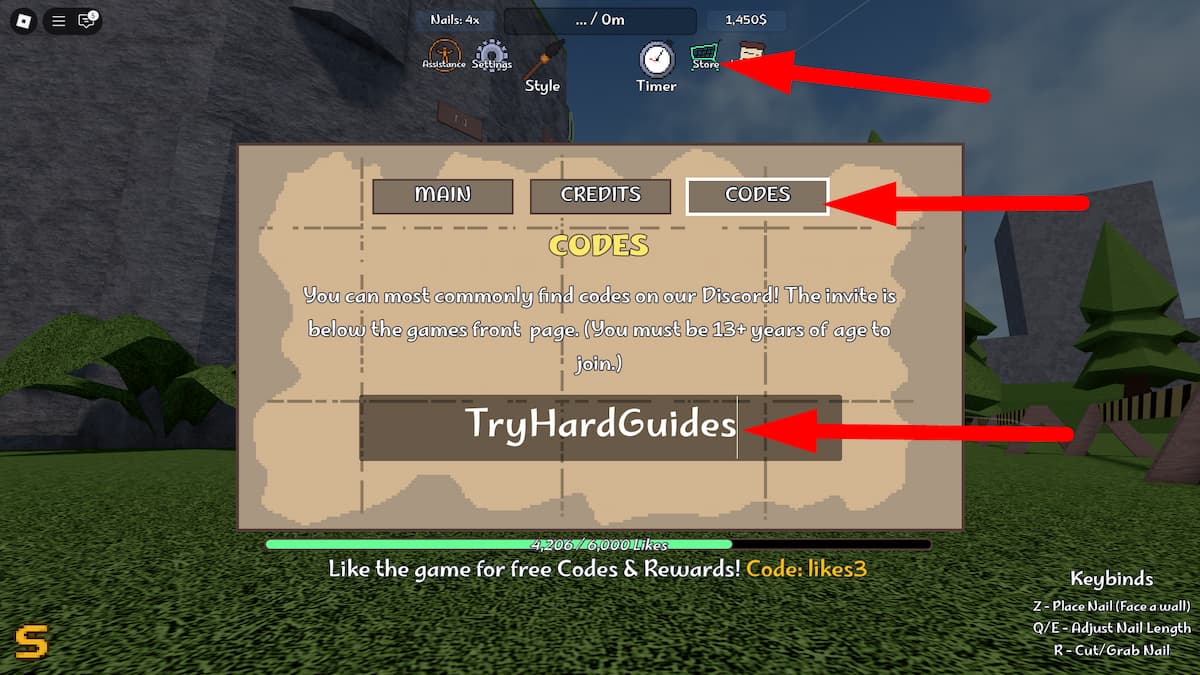 How To Redeem Codes In Climbing Game Roblox