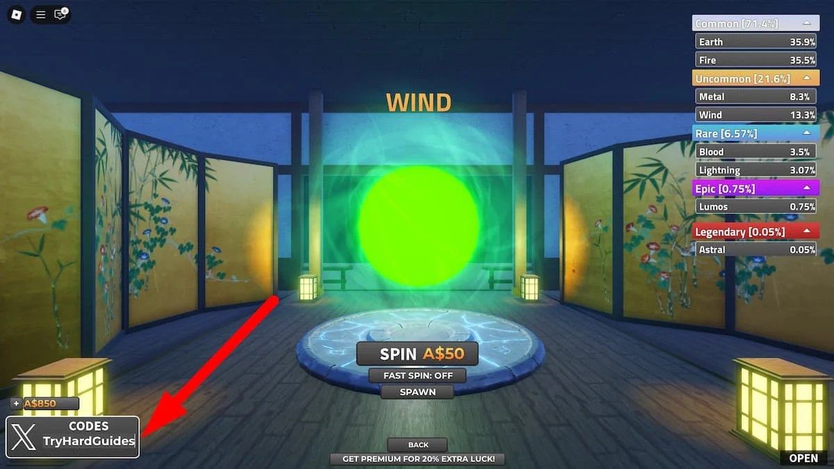 How To Redeem Codes In SpellCasters Roblox