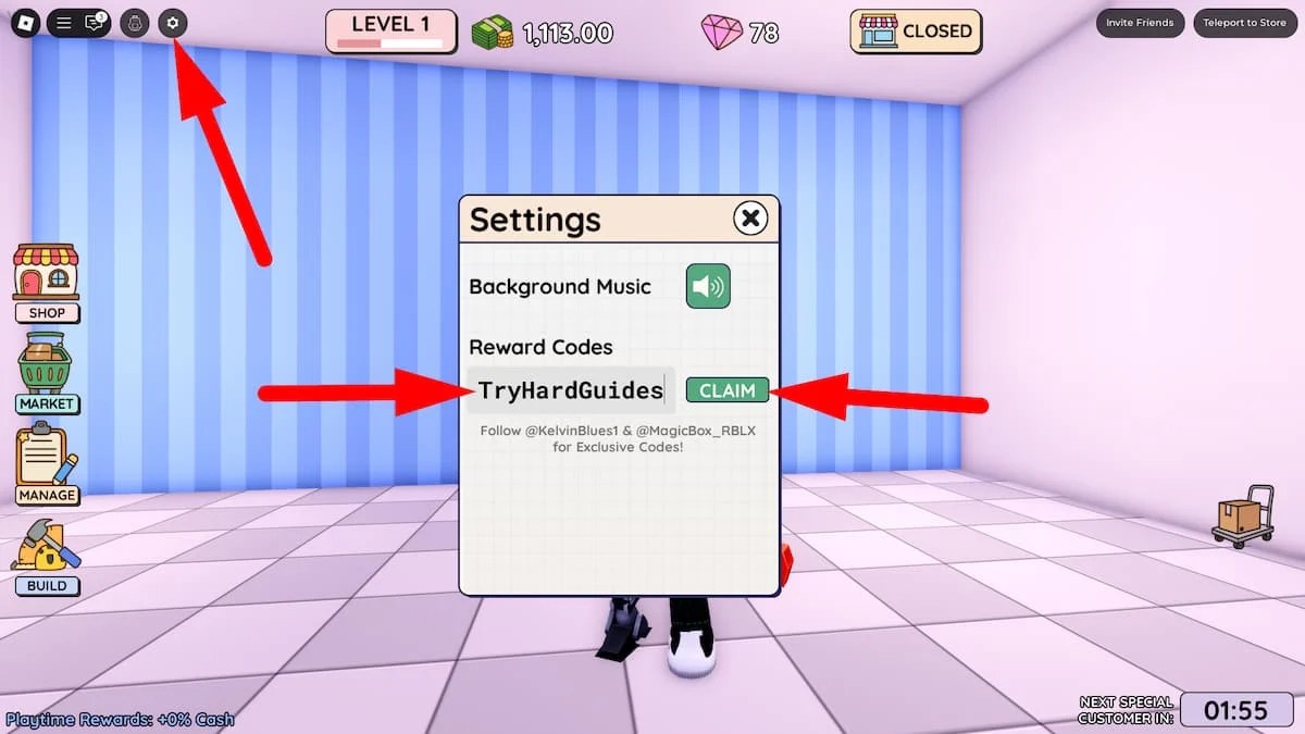How To Redeem Codes In Toy Store Simulator Roblox