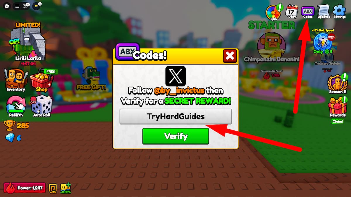How To Redeem Codes In Brainrot Fighters Roblox