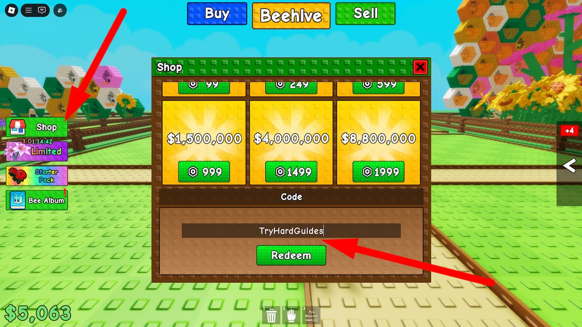 How To Redeem Codes In Build A Beehive Roblox