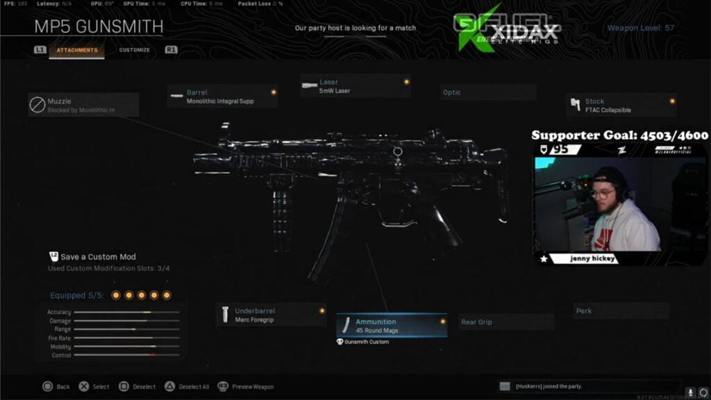 ZLaner’s MP5 Class setup for Call Of Duty Warzone. Coldwar