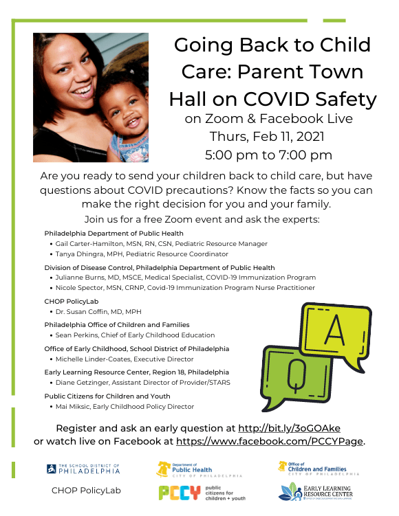 Parent Town Hall On COVID Safety (Virtual) — Early Learning Resource