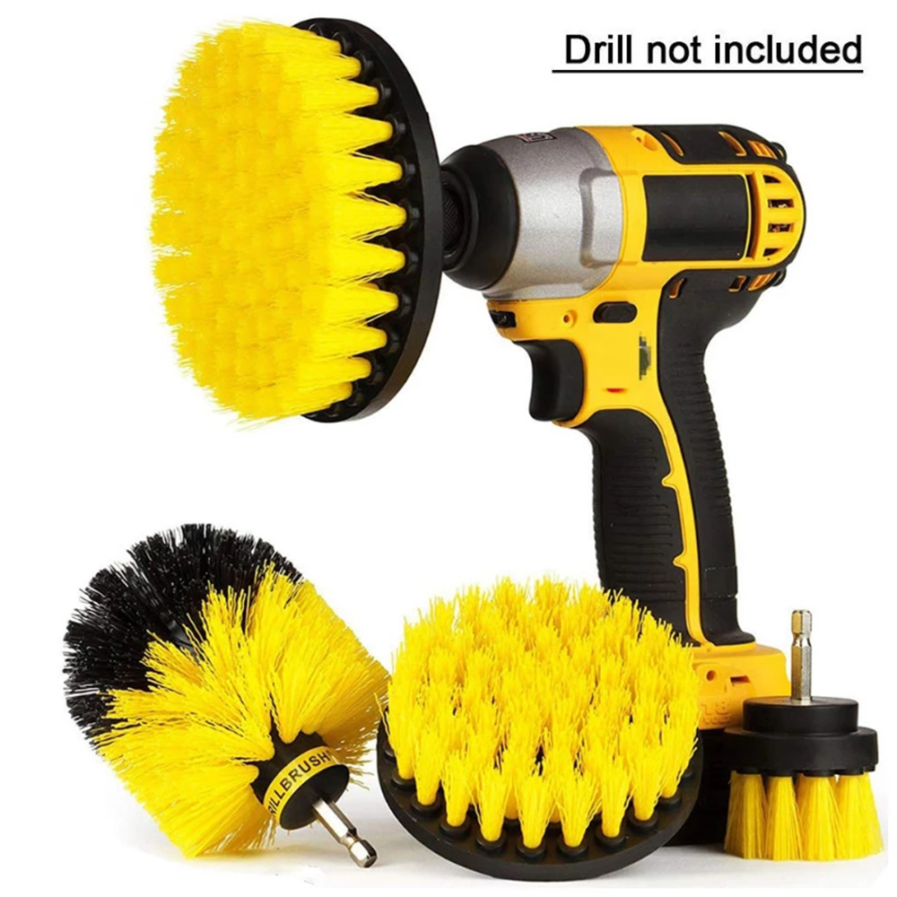 Drill Brush Household Cleaning Screwdriver Try Instantly Fresh