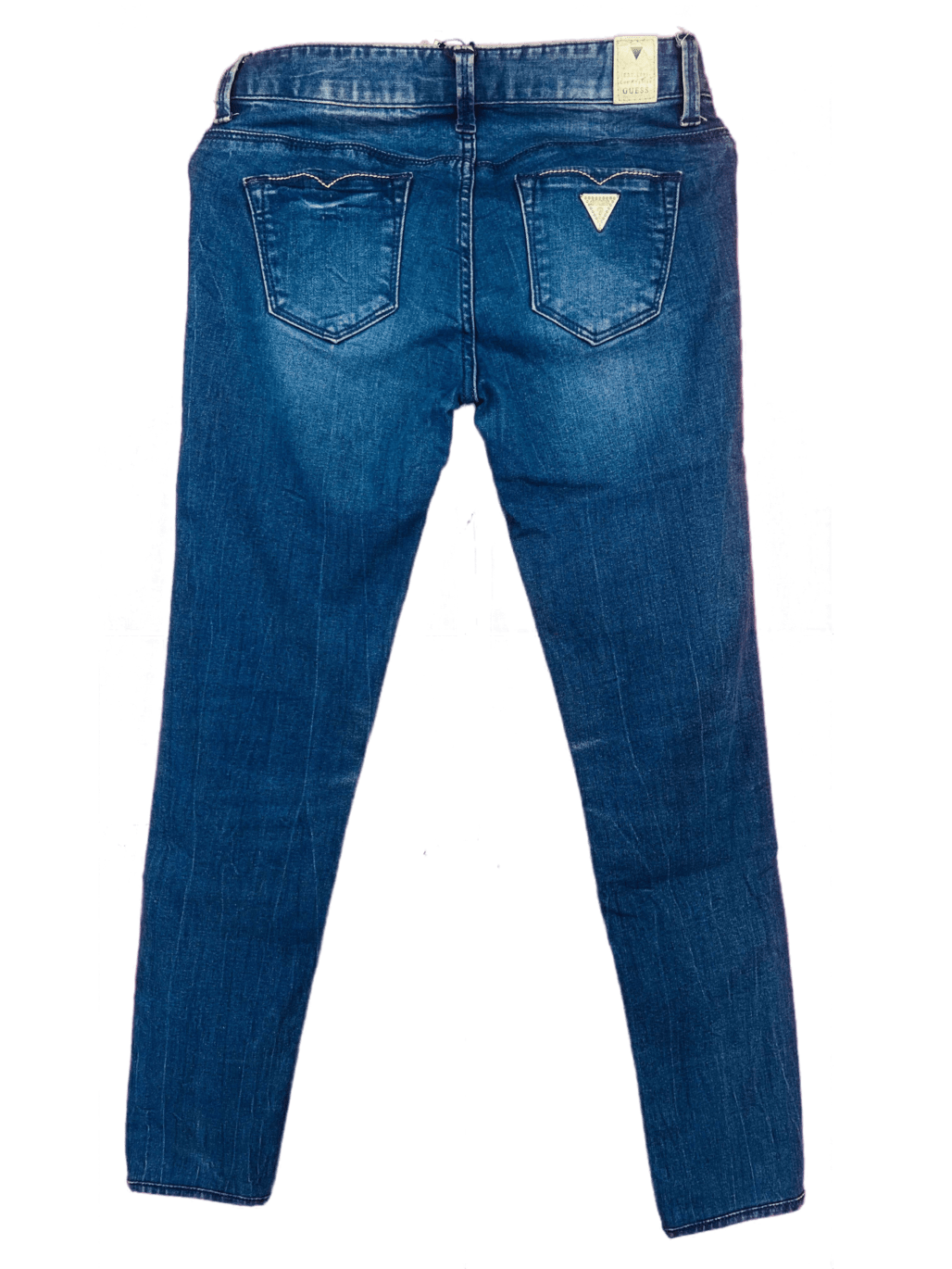 GUESS JEANS Women Light Blue Slim Fit Mid Rise Clean Look Stretchable
