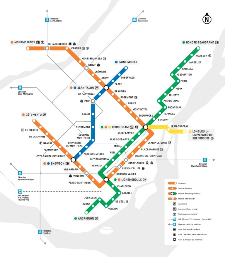 Vous cherchez le plan du metro de Montréal? Trylon Montreal Appartments