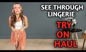 Stunning Transparent Lingerie Try-On Haul | Curious Carly - Videos