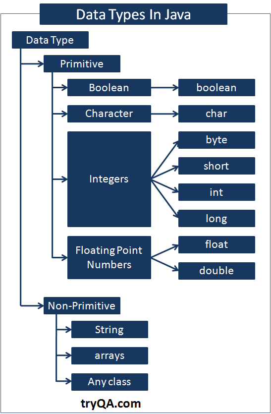 Data Types, Variables & Identifiers in Java