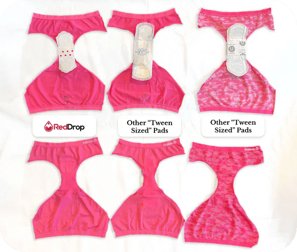 RedDrop = Pads Designed for Tweens