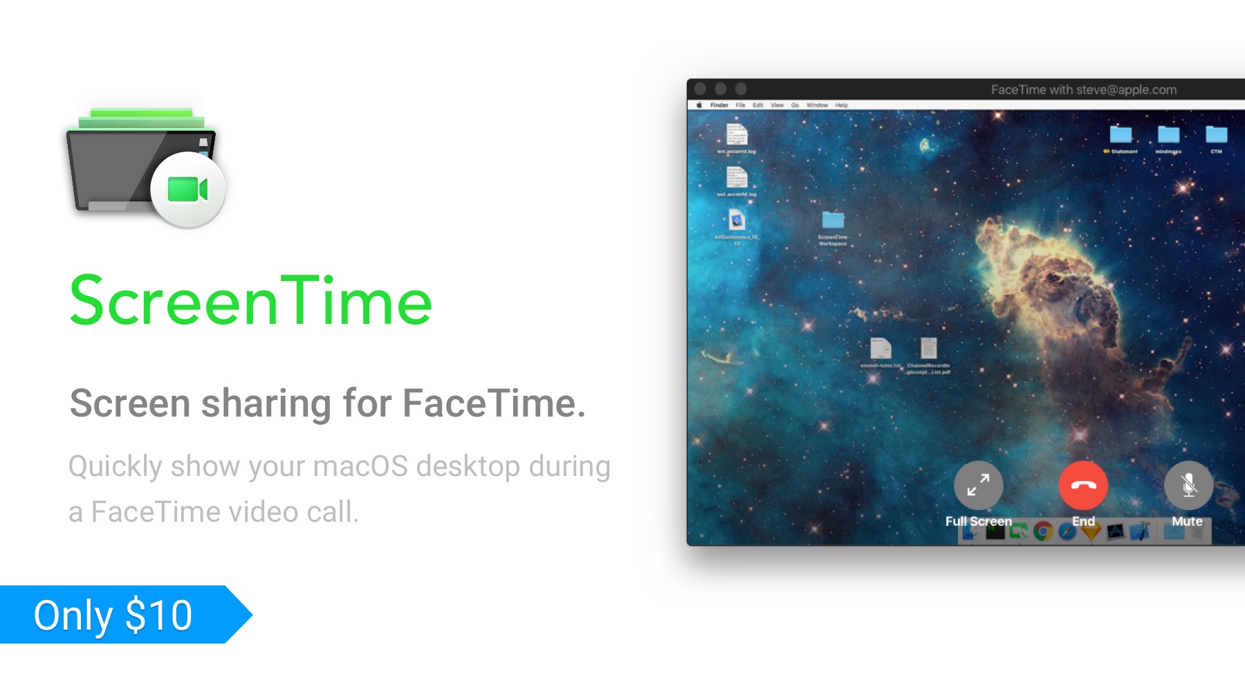 ScreenTime Screen sharing for FaceTime