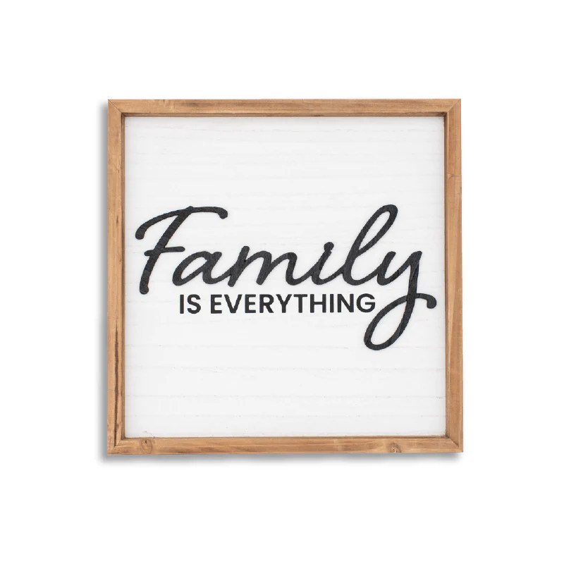 "Family is Everything" Wall Sign Stiles