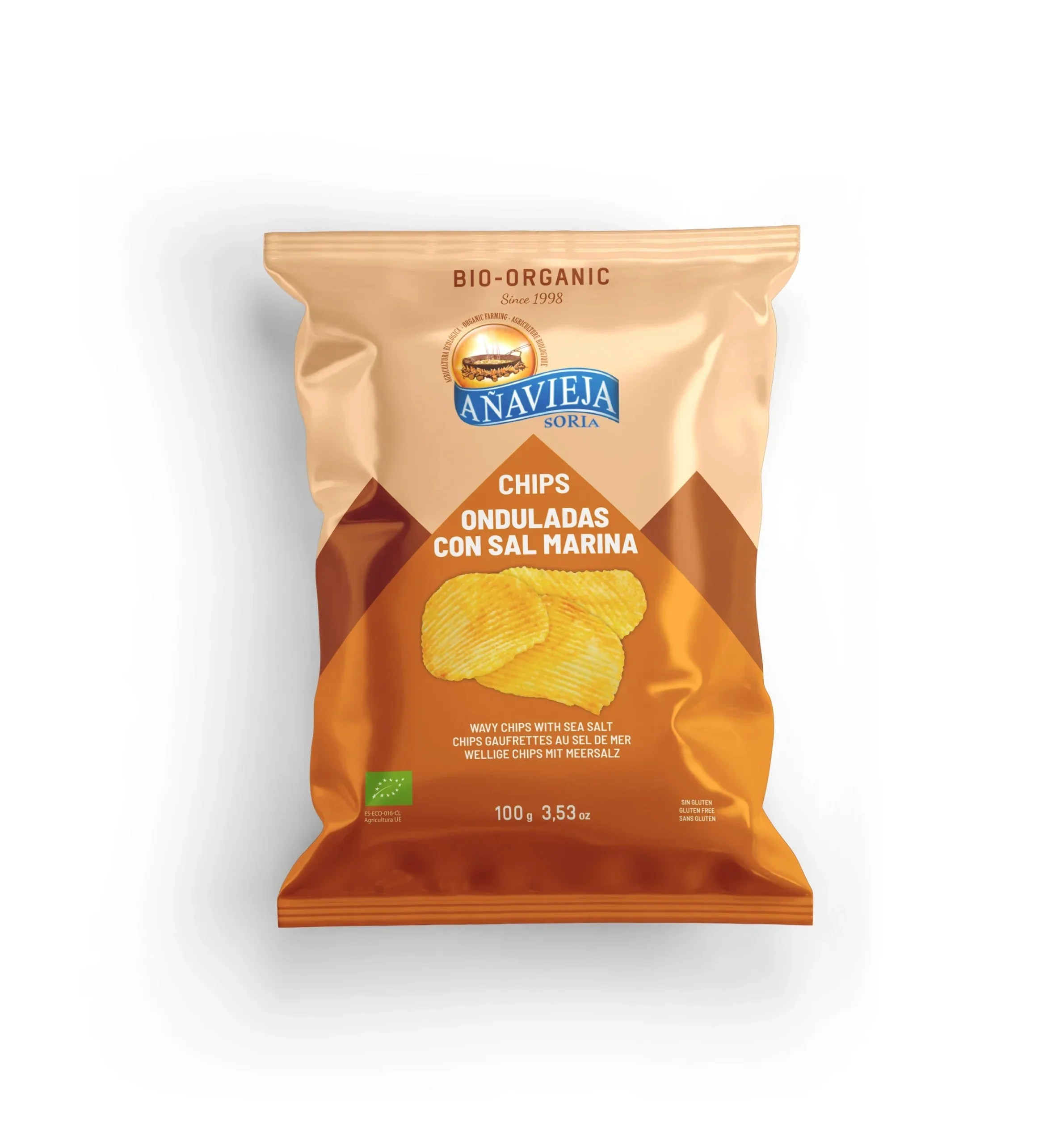 Añavieja Potato Chips, Sunflower oil (Wavy) (Spain) Try The World