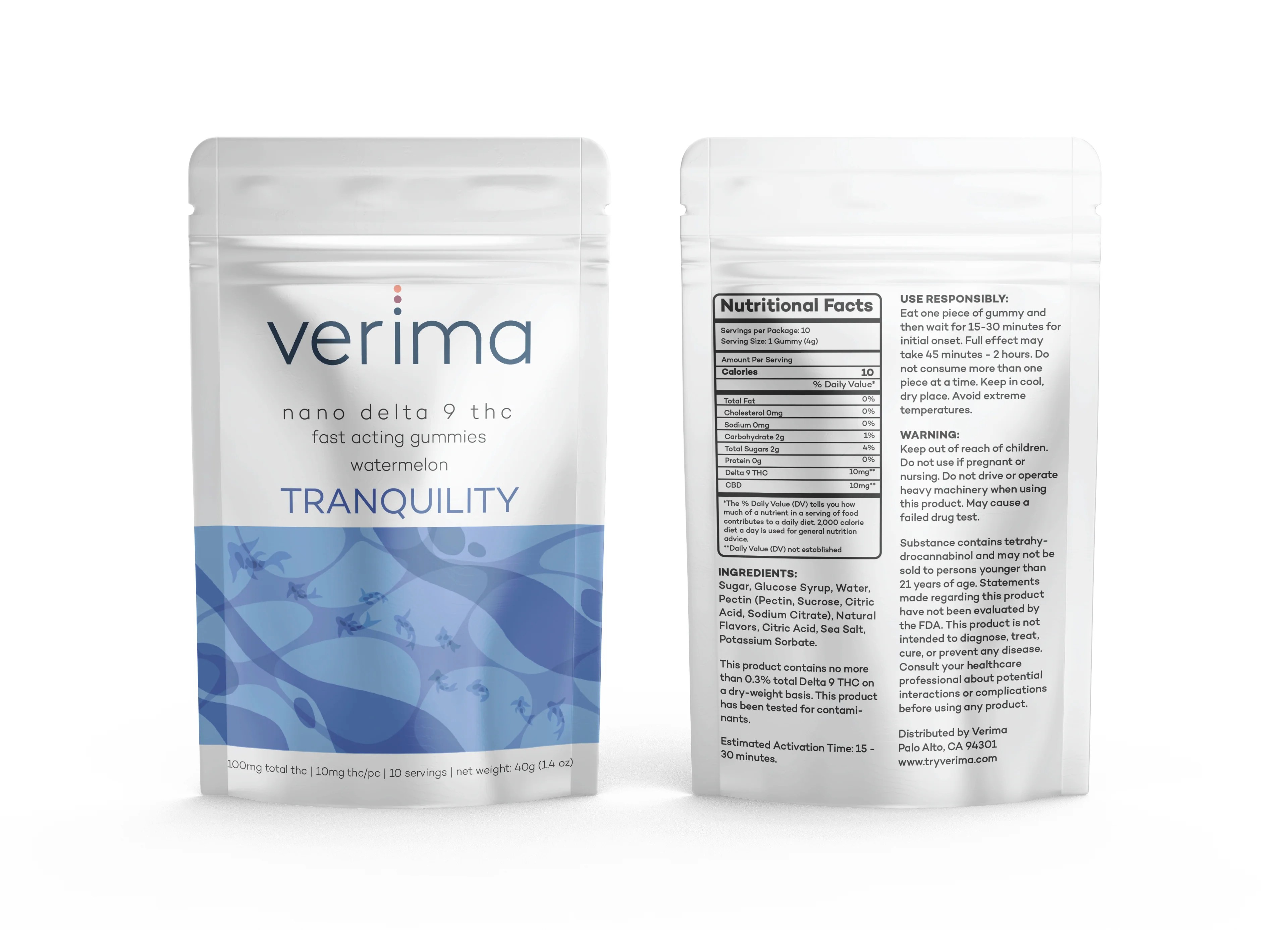 Tranquility D9 THC Gummies