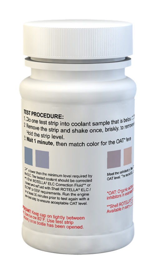 Shell ROTELLA® Antifreeze Coolant Test 480507 Testpaper