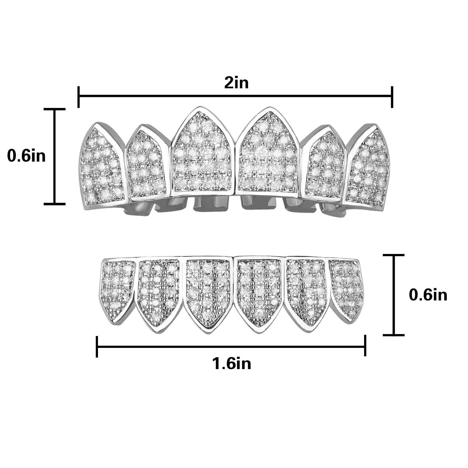 Diamonds Grillz 24k Gold Plated Tsanly
