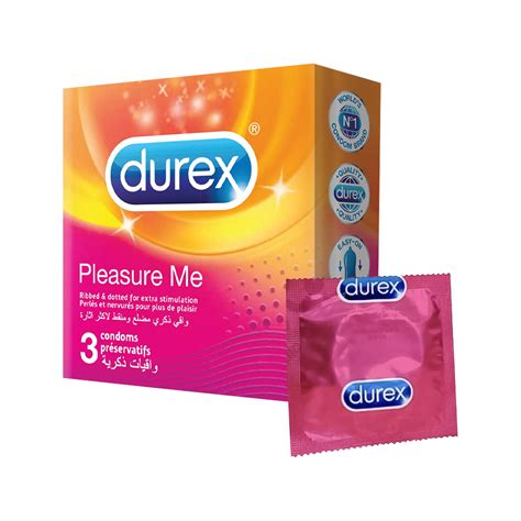 DUREX PLEASURE ME CONDOM 3PCS - ديوركس بليجر مي كوندوم 3 قطع