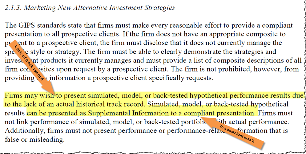 Working my way through the Alternative Investments GS TSG