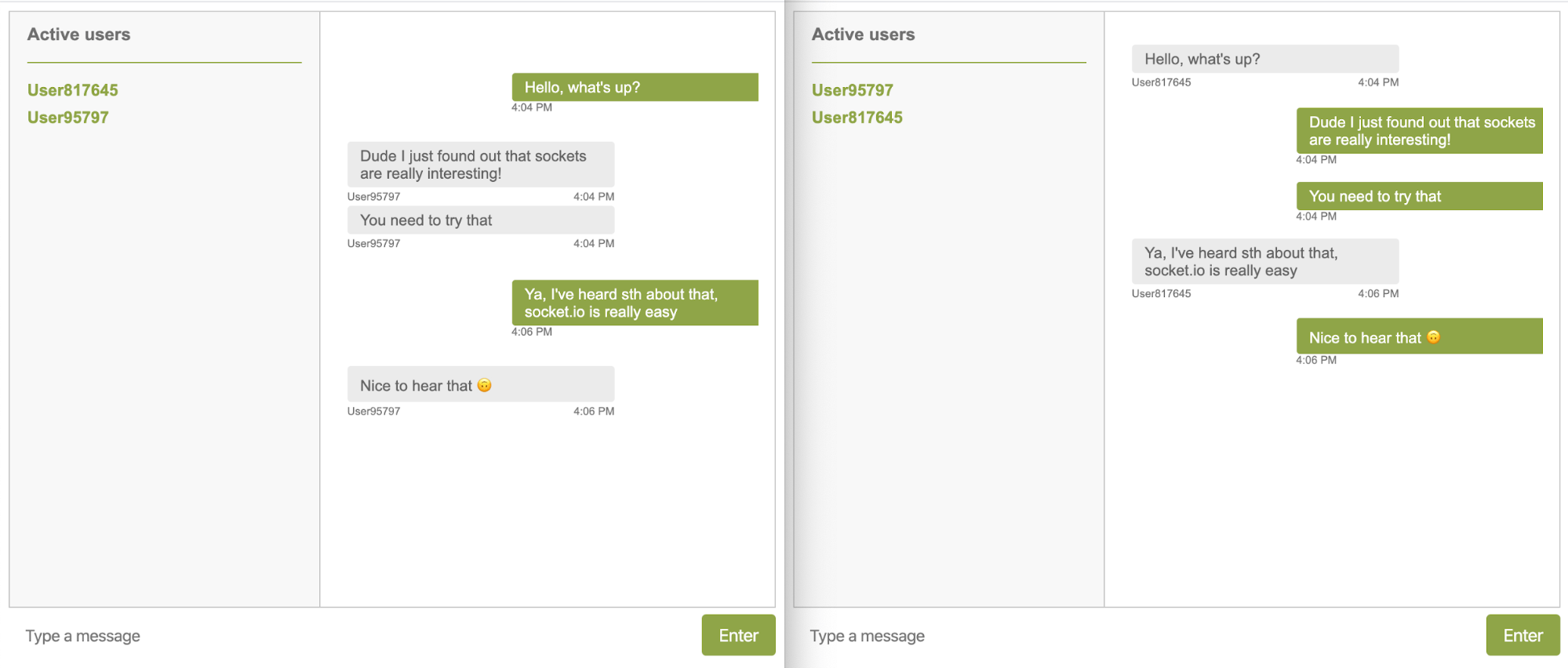 Node.js Socket.io tutorial Realtime chat application TSH.io