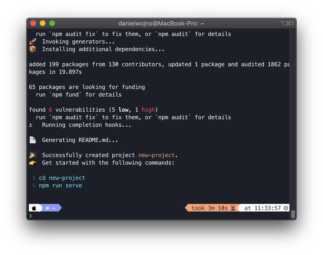 Install Vue CLI and create a project in Vue 3 TSH.io (2022)