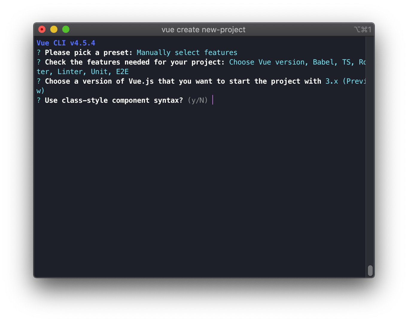Install Vue CLI and create a project in Vue 3 TSH.io