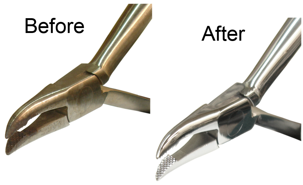 Orthodontic Cutter Sharpen, Retip Before and After2