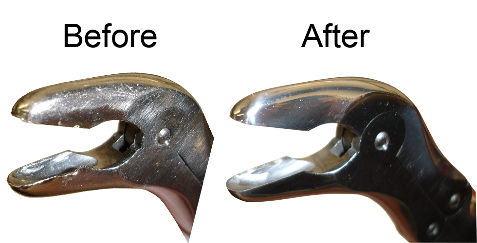 Surgical Rongeur Sharpen Before and After