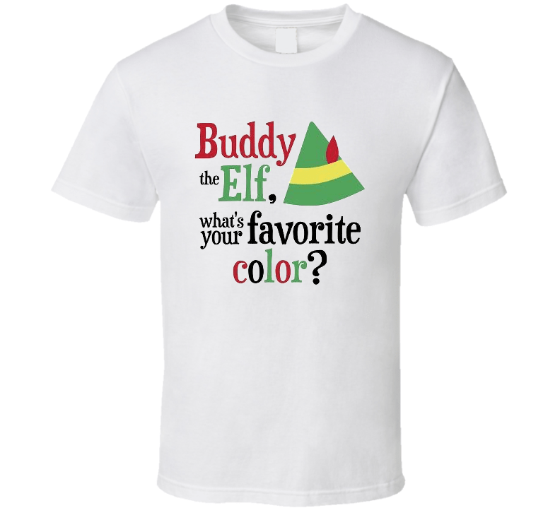Buddy The Elf What's Your a Favorite Colour Gif Quote Christmas Movie T
