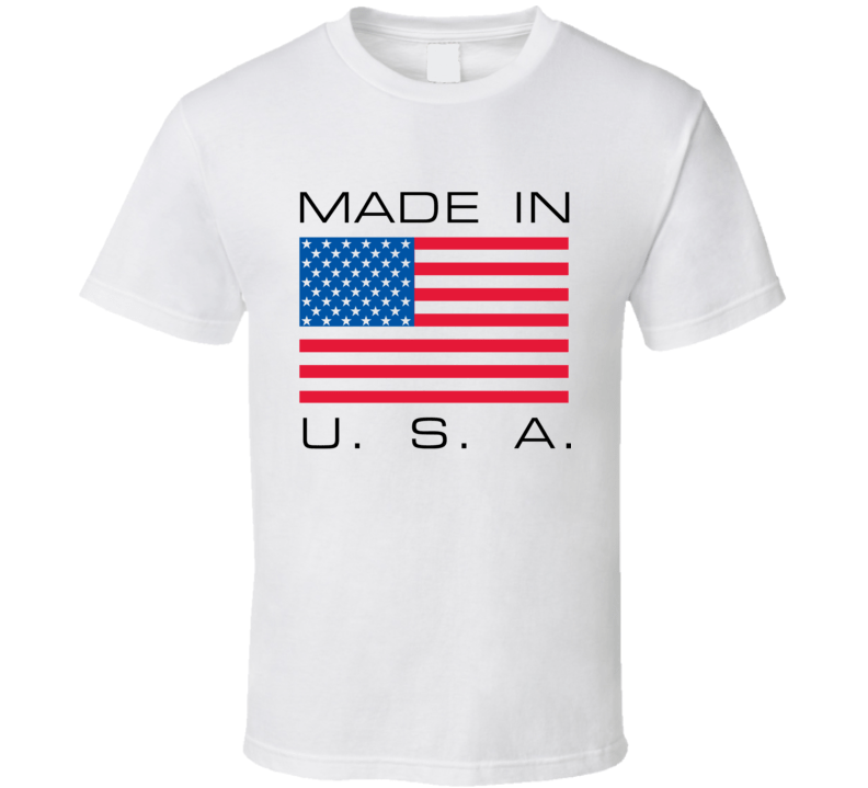 Made In USA American Label T Shirt