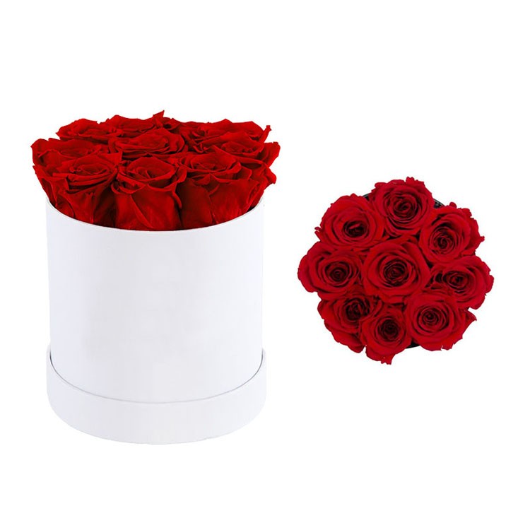 Rose Gold Gift Boxes Round Rose Boxes Infinity Rose Box