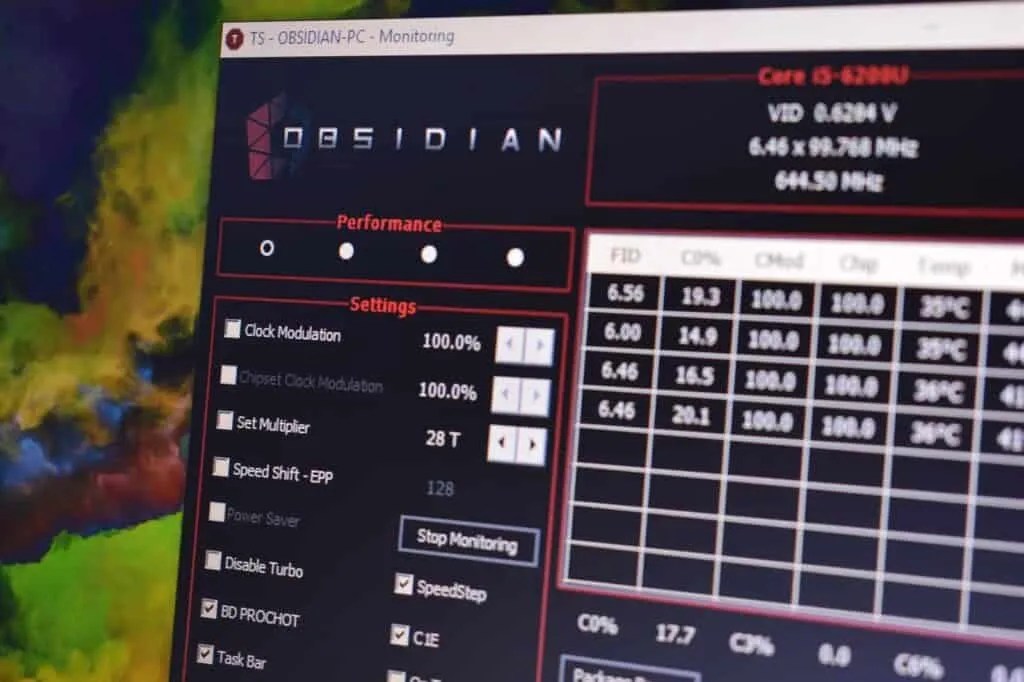 ThrottleStop Δωρεάν εργαλείο για την ταχύτητα της CPU και GPU