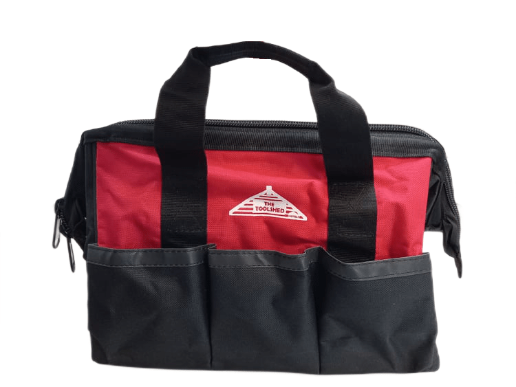 Small Tool Bag 12″ heavy duty canvas tote with external pockets TS Plastering