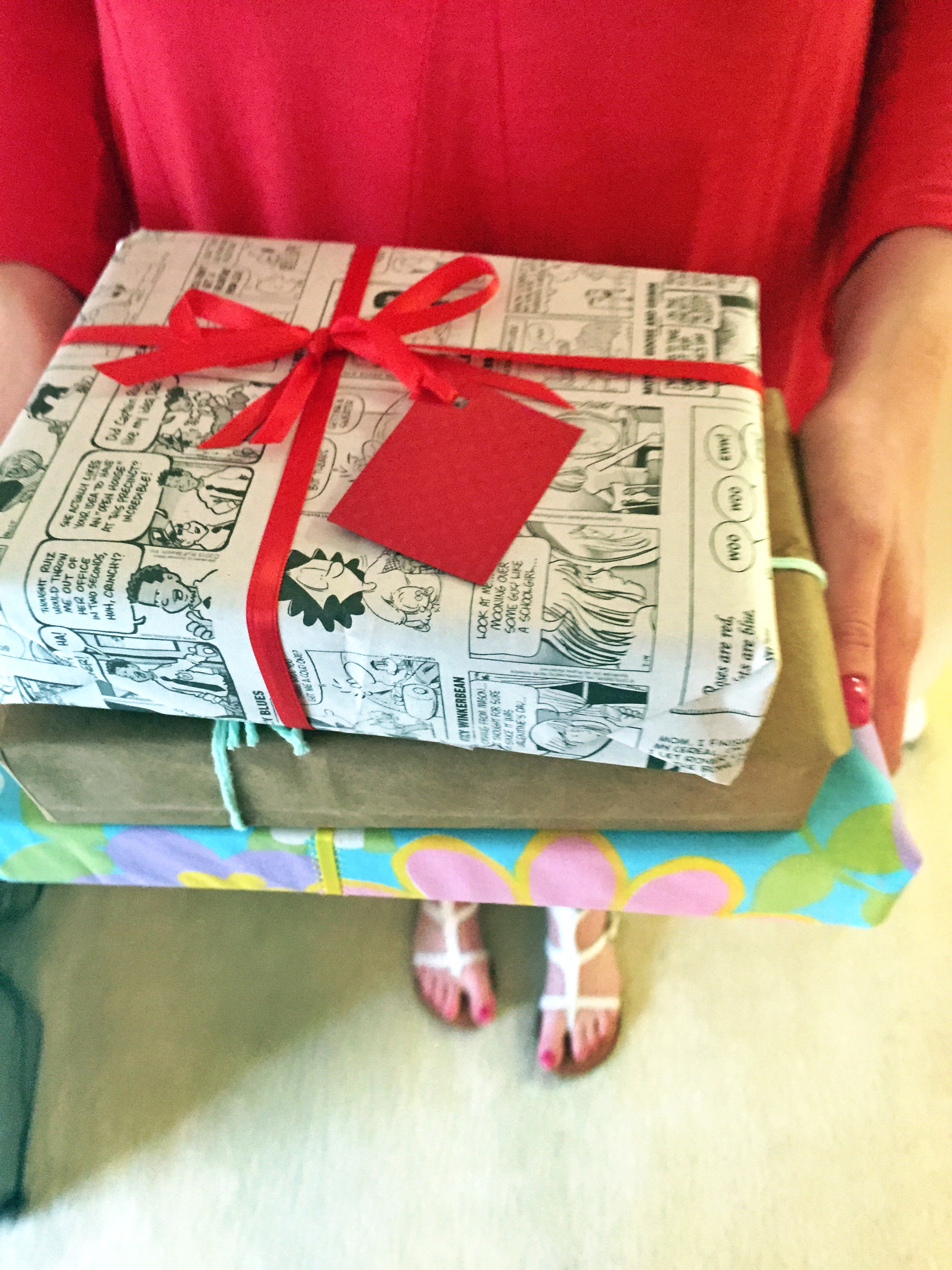 3 Ways to Wrap a Present without Wrapping Paper T's Spoonful of Sugar