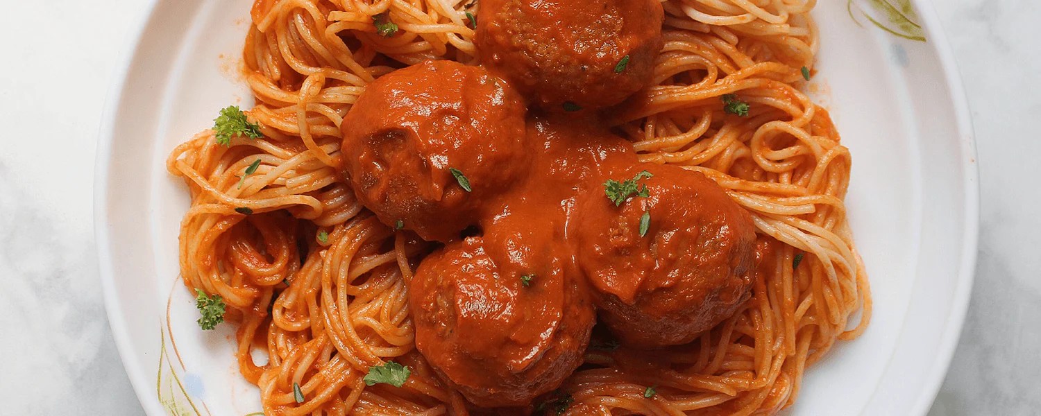 Baked Marinara Meatballs over Shirataki Noodles