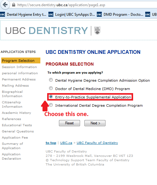 Entry to Practice Frequently Asked Questions Faculty of Dentistry