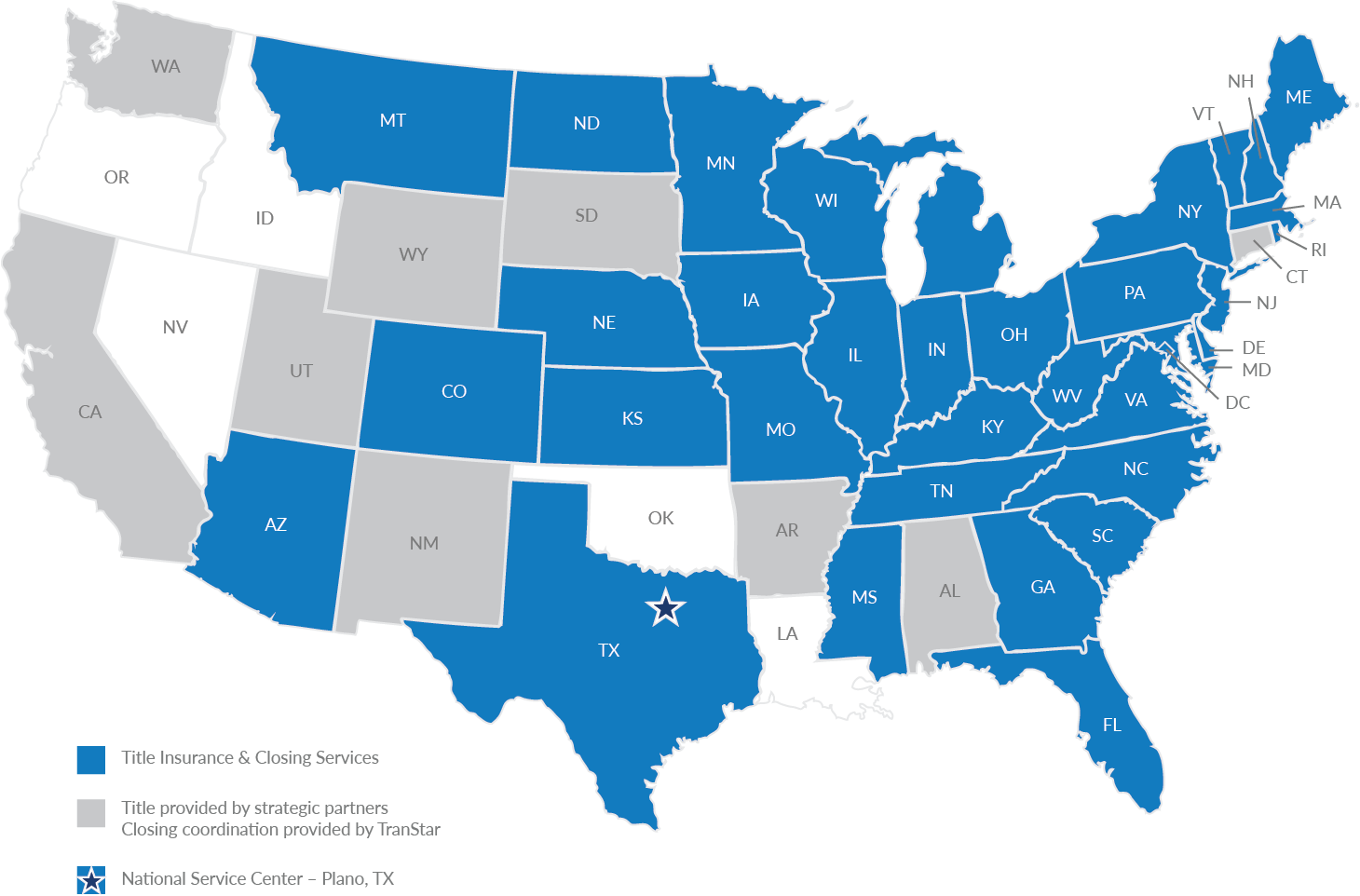 Nationwide Title and Settlement Coverage TranStar National Title