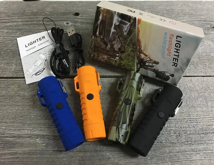 USB充電式 フラッシュライト搭載 防水防風プラズマライター 好評発売中！！｜釣具買取・販売なら釣king