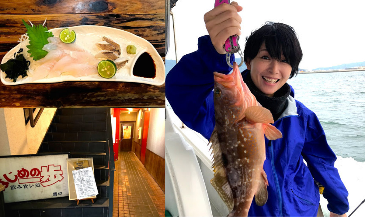 釣った魚を居酒屋で料理してもらおう＆地元の名物を食べよう＠香川県高松