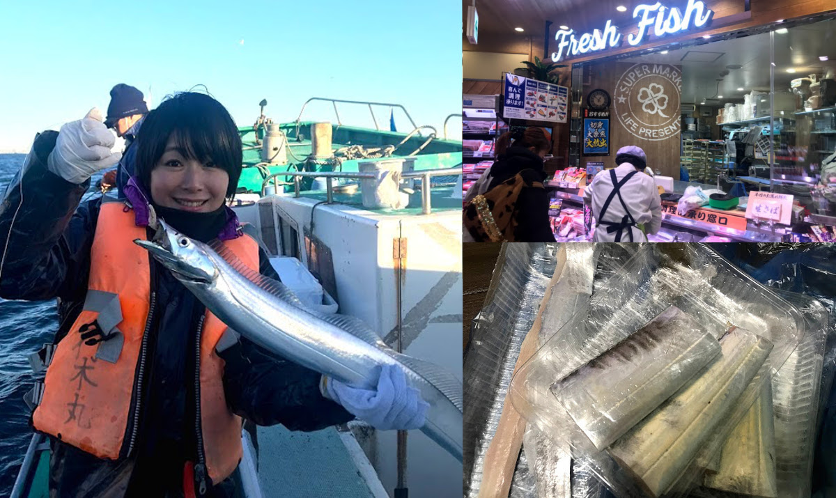釣った魚をスーパーに持ち込んで捌いてもらう！たまには自宅で料理も楽しい♡