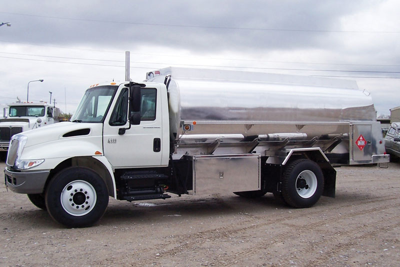 Custom Refined Fuel Tank Wagon Trucks Boston Steel TSVA