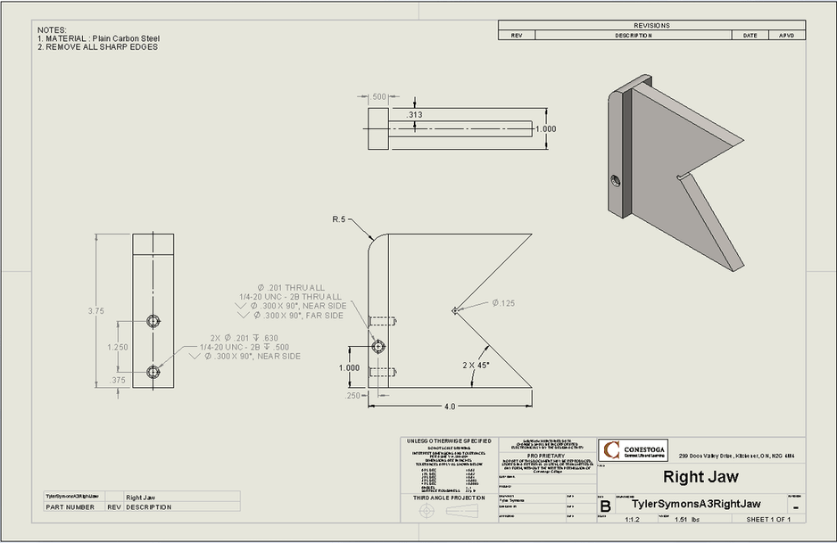 Portfolio Tyler Symons, Mechanical Engineering