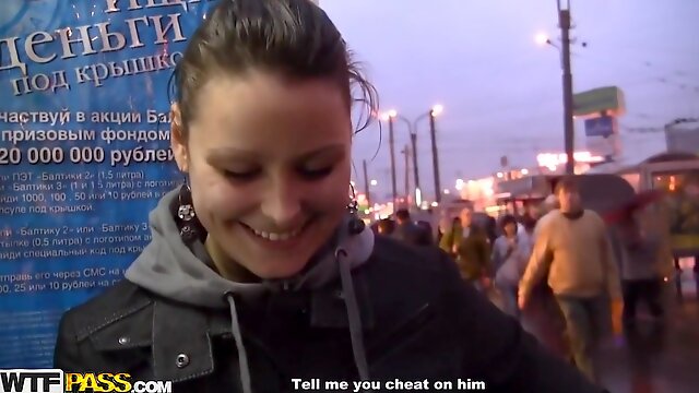 WTF Pass - Malika - Sexy Girl Shows Tits And Fucks For Cash - TubeXPro