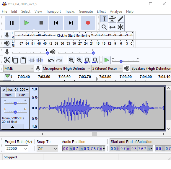 Audacity 2.3.3 TTCS OSSWIN online