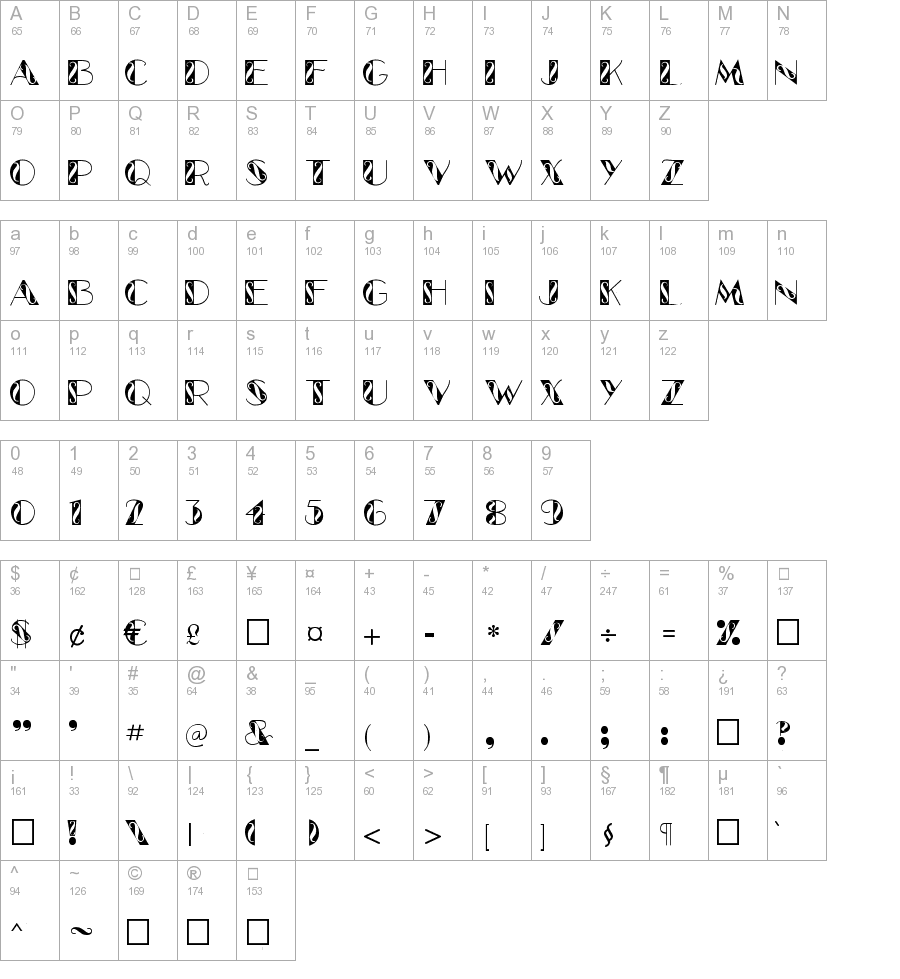 Glamour Regular truetype font